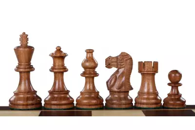 American Classic Acacia/Buckthorn 3,5 pollici Figure di scacchi in legno intagliato