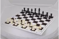 Set di scacchi per la scuola 3 (figure in plastica + scacchiera pieghevole in plastica)