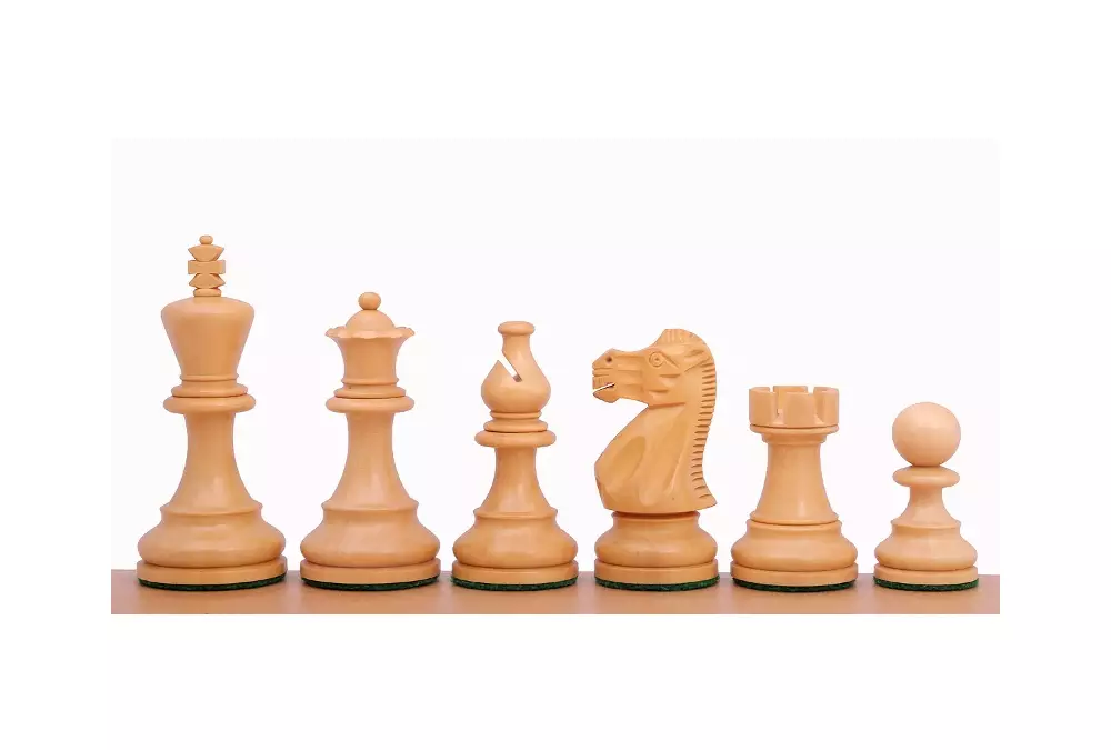 Figure di scacchi in legno intagliato American Classic da 3,75 pollici