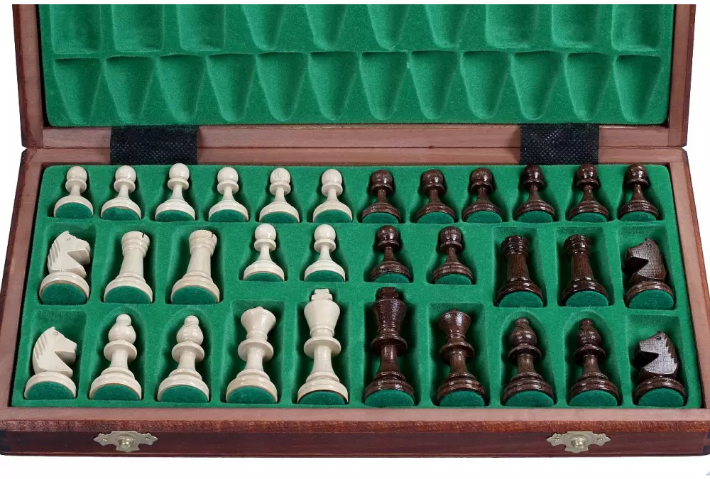 Set di scacchi Philidor n.3 intarsiato (35x35 cm)