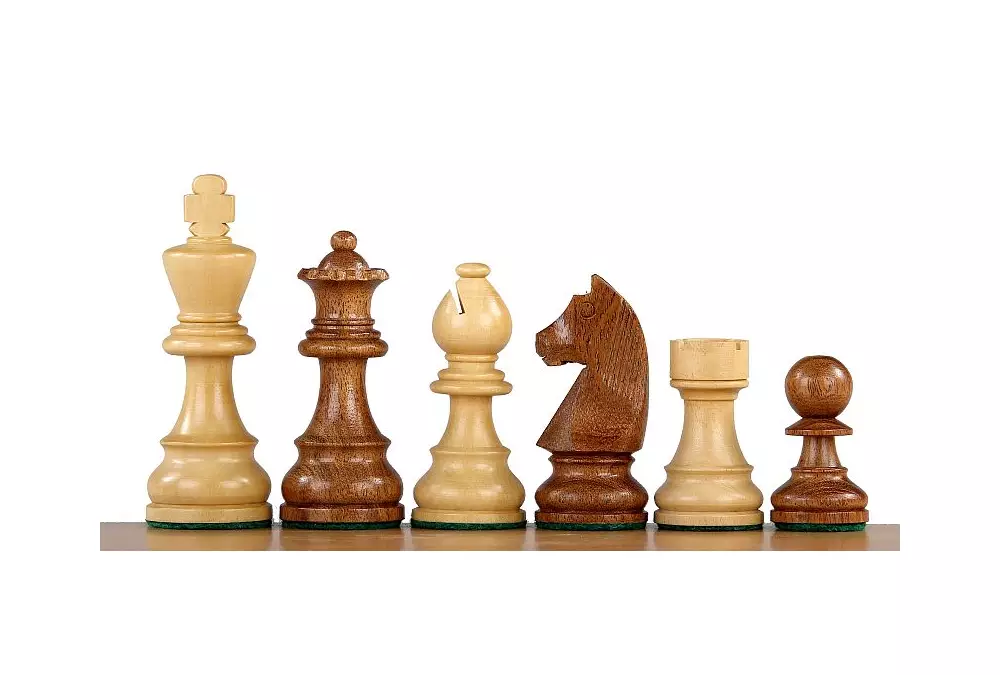 Set di scacchi da torneo n. 6 - scacchiera da 58 mm + figure di German Knight 3,5
