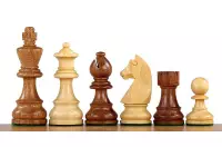 Set di scacchi da torneo n. 5 - scacchiera da 50 mm + figure di cavalieri tedeschi da 3,5