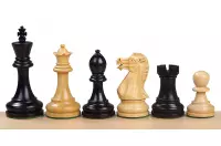 Figure di scacchi esecutivi in legno intagliato da 3,5 pollici