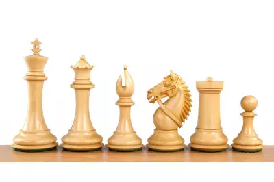 Made in America Figure di scacchi in ebano da 4 pollici