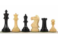 Figure di scacchi Potish Head Ebony da 3,75 pollici