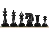 Figure di scacchi in ebano dello sceicco 4 pollici