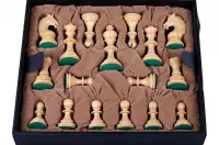 Custodia di lusso per i pezzi degli scacchi (dimensione massima 4,5