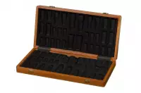 Custodia per scacchiera intarsiata per pezzi di scacchi con altezza del re fino a 90-96 mm