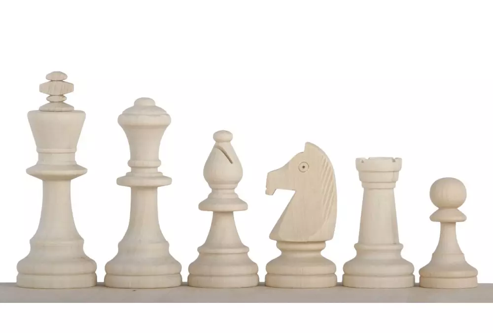 Figure di scacchi grezzi #5 da dipingere da soli - Pezzi di scacchi artistici fai da te