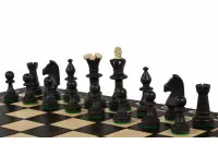 Set di scacchi in legno Consul Black (48x48cm)