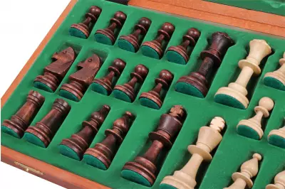 Set di scacchi da torneo n. 5 Inarsia (48x48cm) - Set di scacchi PROFESSIONALE