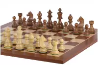 Set di scacchi da torneo n. 5 - scacchiera da 50 mm + figure di cavalieri tedeschi da 3,5".