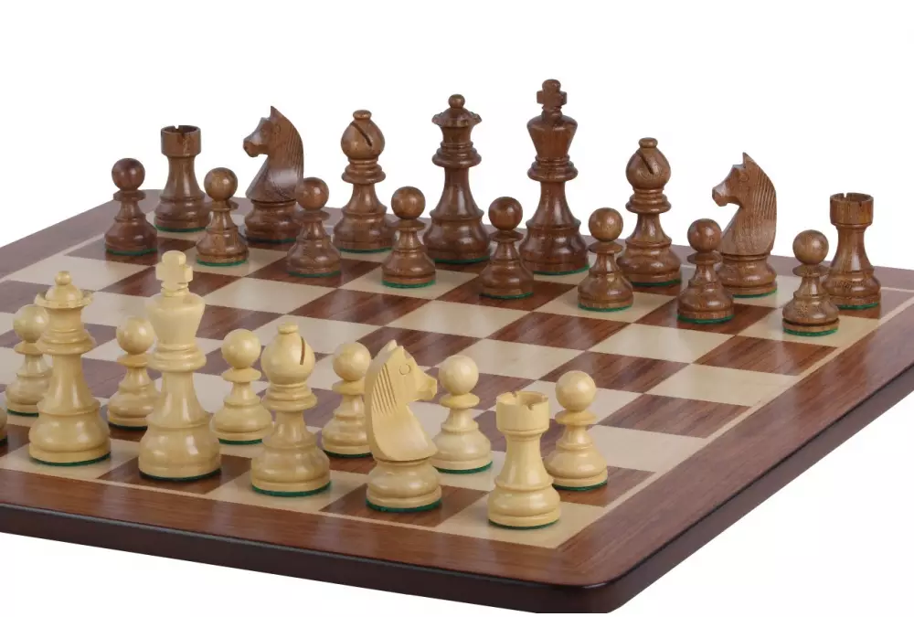 Set di scacchi da torneo n. 6 - scacchiera da 58 mm + figure di German Knight 3,5"