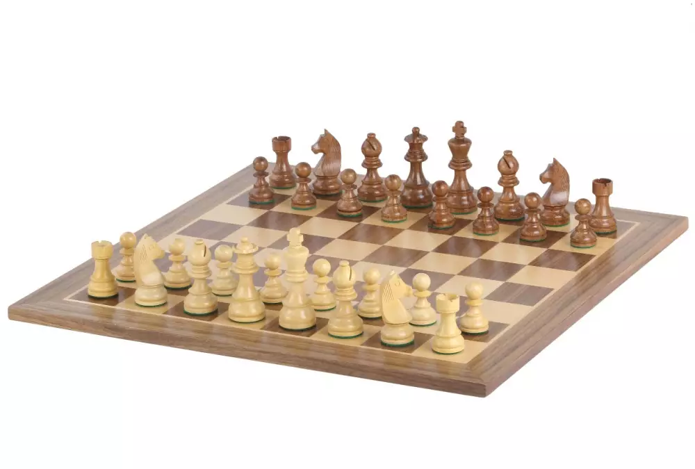 Set di scacchi da torneo n. 6 - scacchiera da 58 mm + figure di German Knight 3,75