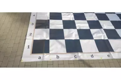 Scacchiera XXL per scacchi / dama all'aperto (campo 35 x 35 cm)