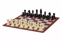 Set di scacchi da viaggio (figure in plastica + scacchiera rotante + borsa)