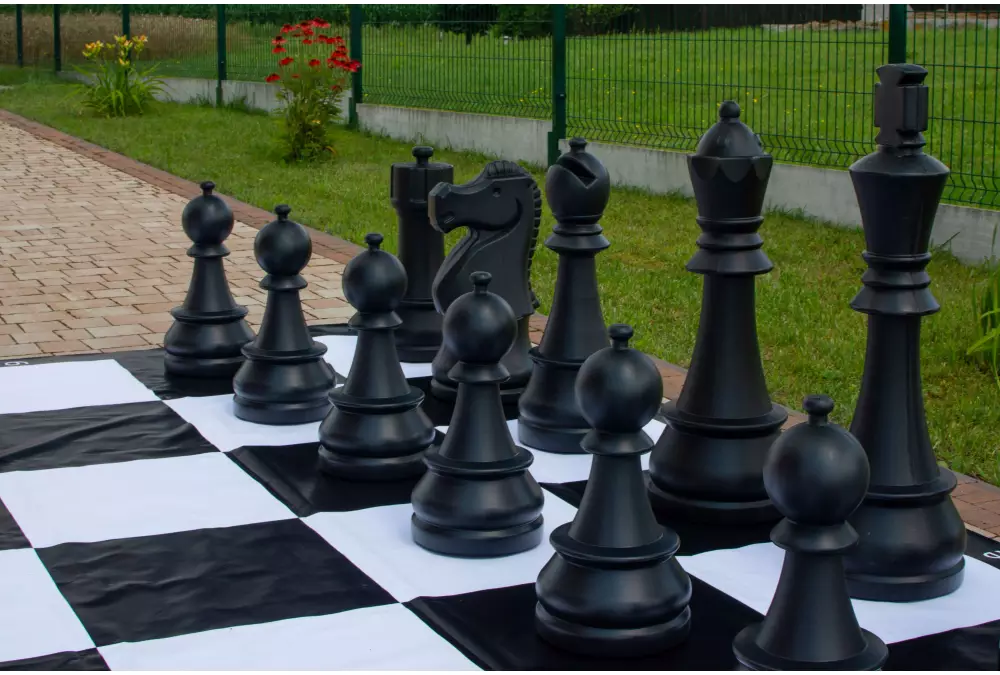 Scacchiera XXL+ per scacchi / dama all'aperto / scacchi vivi (campo 50 x 50 cm)