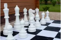 Figure in plastica per scacchi da esterno/giardino (altezza re 90 cm)