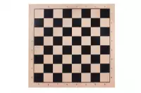 Bifacciale: scacchi + MILL (9 MEN's MORRIS), platano, nero STAMPA