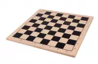 Bifacciale: scacchi + MILL (9 MEN's MORRIS), platano, nero STAMPA