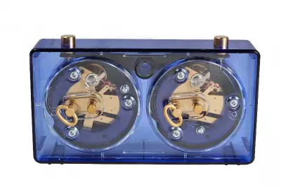 CLASSIC piccolo orologio in plastica, blu trasparente